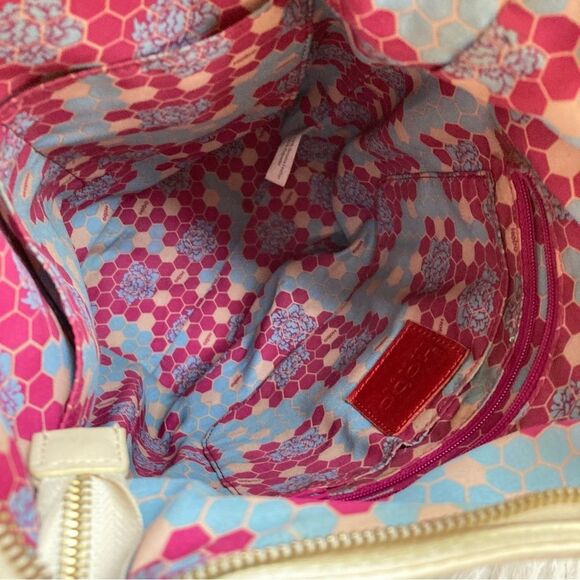 HOBO Ivory Leather Blaze Convertible Hobo Shoulder Bag Backpack Drawstring - Picture 13 of 14